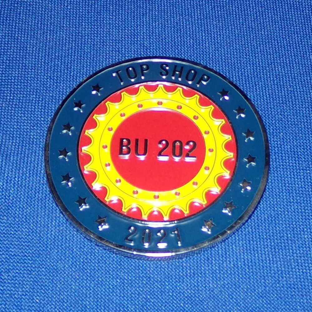 Republic Services 2021 Top Shop BU202 Maintenance Excellence Award Token Coin